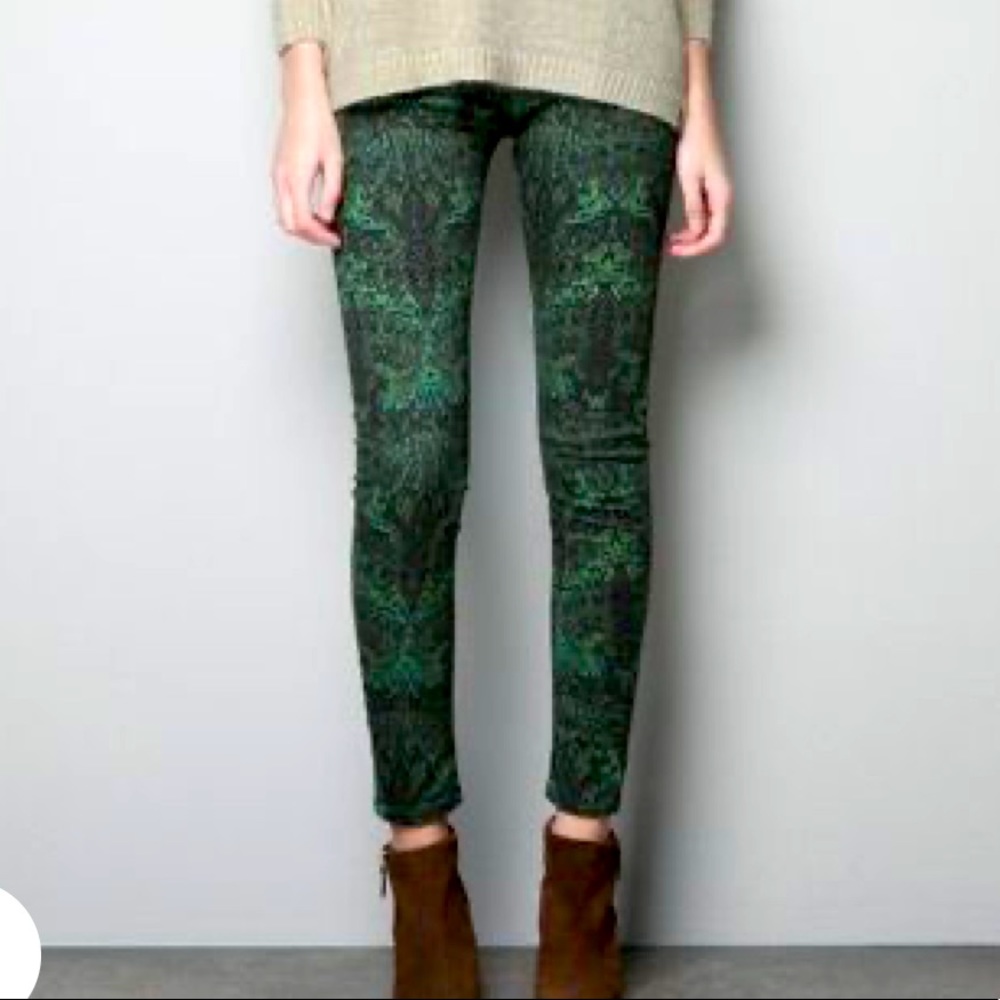 Paisley patterned jeans